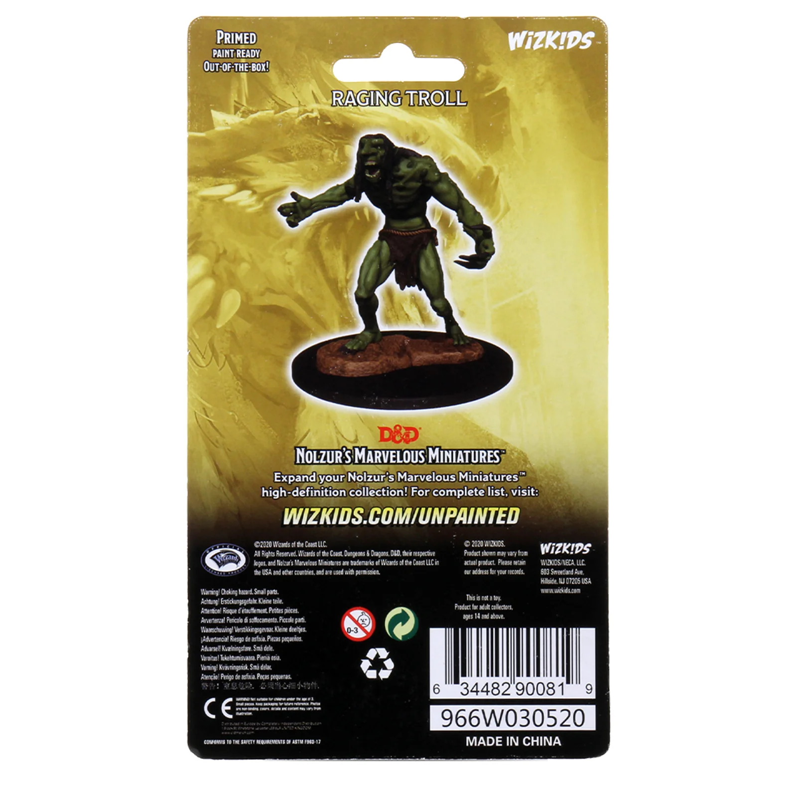 D&D Nolzur's Marvelous Miniatures - Raging Troll