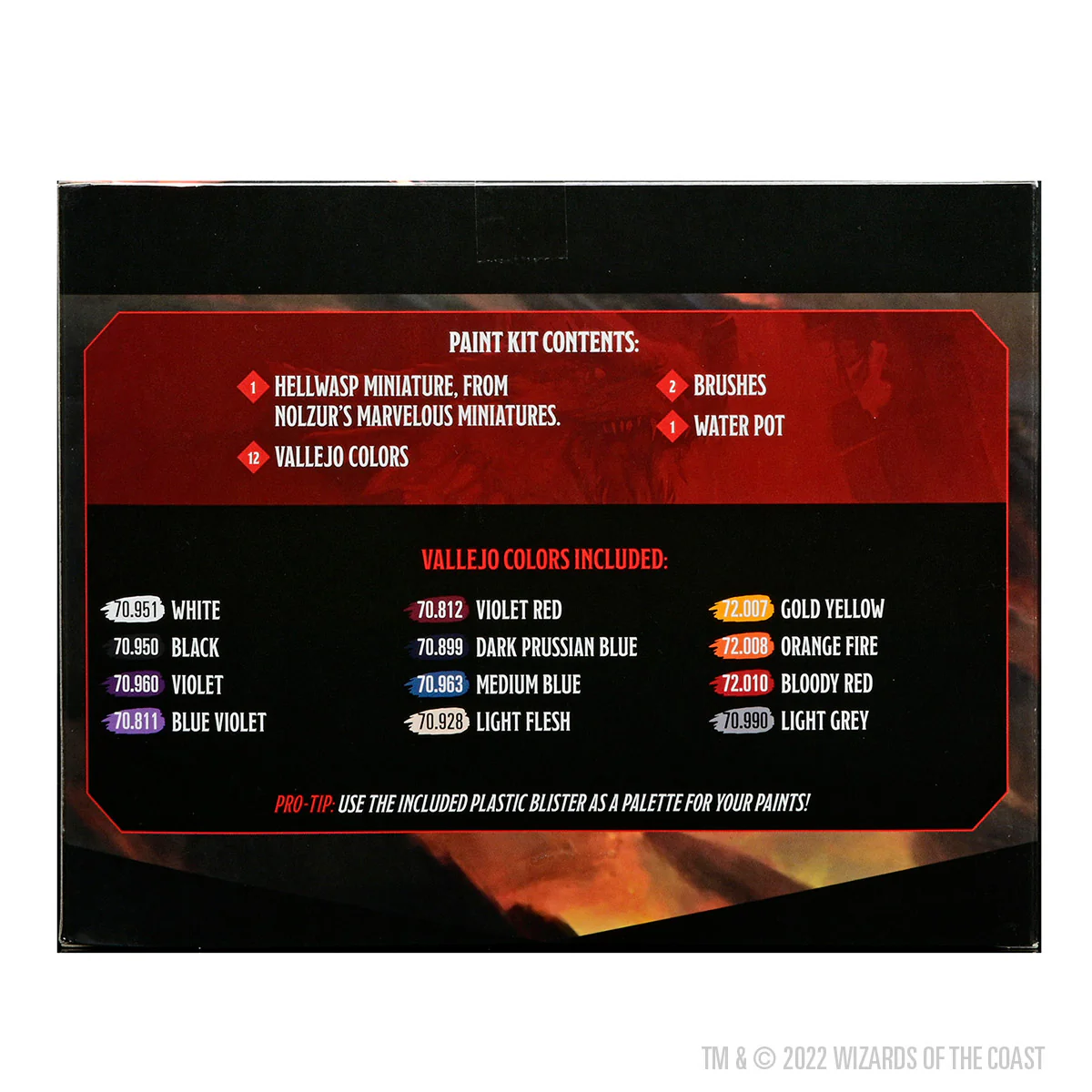 (DING & DENT) Dungeons & Dragons Nolzur's Marvelous Miniatures: Paint Kit - Hellwasp 4 (DING & DENT) Dungeons & Dragons Nolzur's Marvelous Miniatures: Paint Kit - Hellwasp