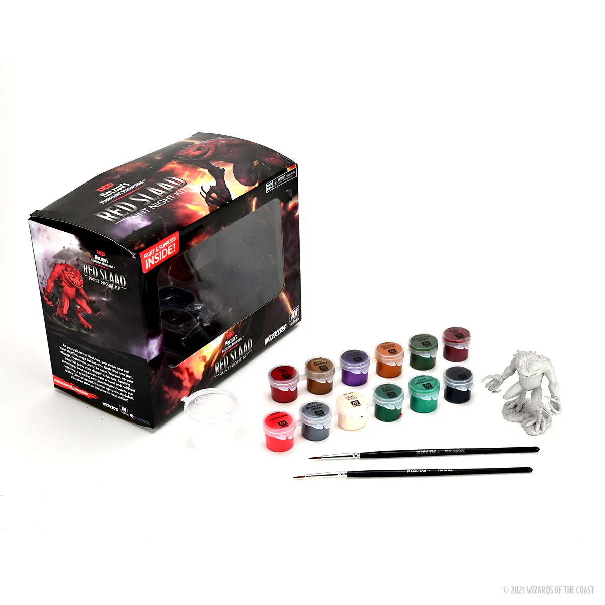 (DING & DENT) Dungeons & Dragons Nolzur's Marvelous Miniatures: Paint Night Kit #3 - Red Slaad