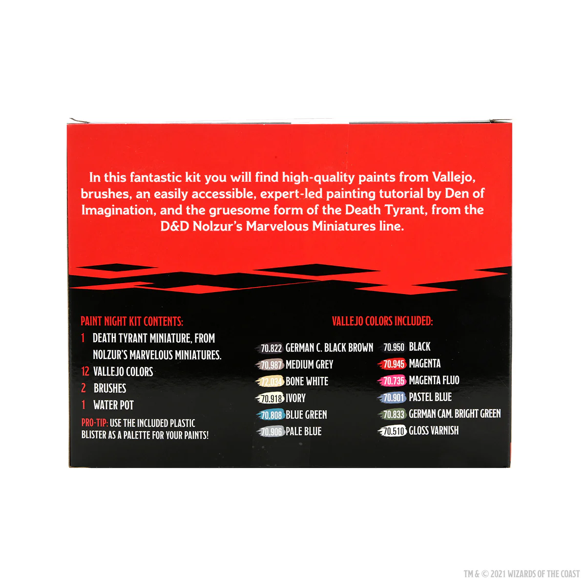 (DING & DENT) Dungeons & Dragons Nolzur's Marvelous Miniatures: Paint Night Kit #5 – Death Tyrant