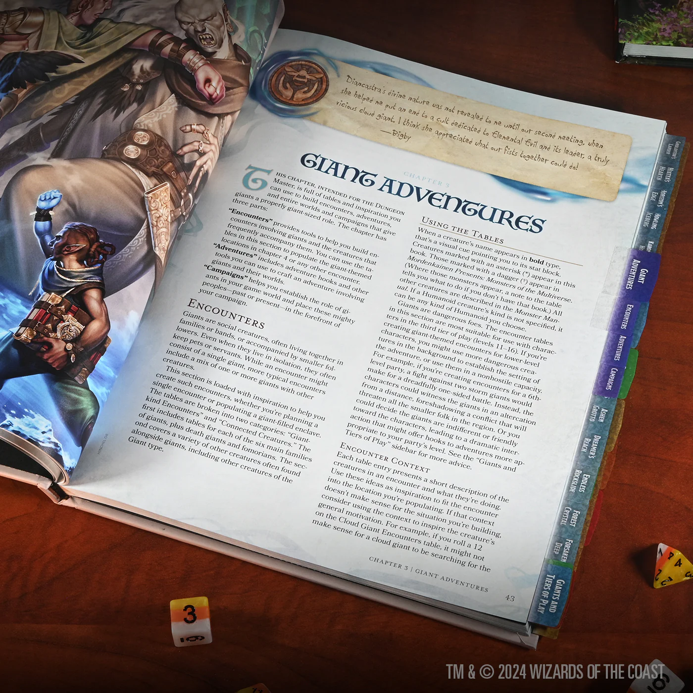 D&D Book Tabs: Bigby Presents: Glory of the Giants 5 D&D Book Tabs: Bigby Presents: Glory of the Giants